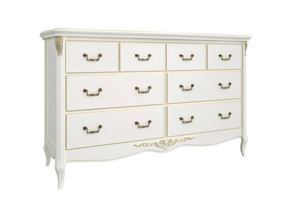 комод LAtelier Du Meuble Romantic Gold 8 ящиков (слоновая кость, золото)