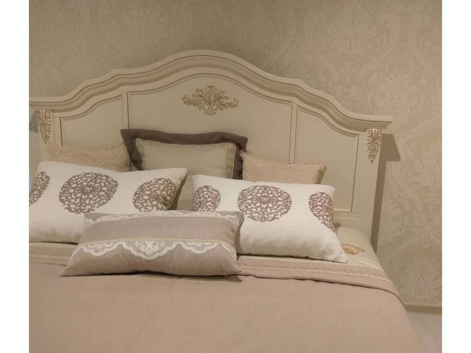 кровать двуспальная LAtelier Du Meuble Romantic Gold 180х200 (слоновая кость, золото)