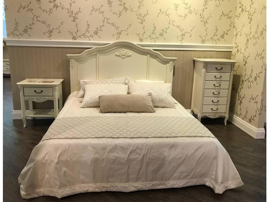кровать двуспальная LAtelier Du Meuble Romantic 160х200 (слоновая кость)