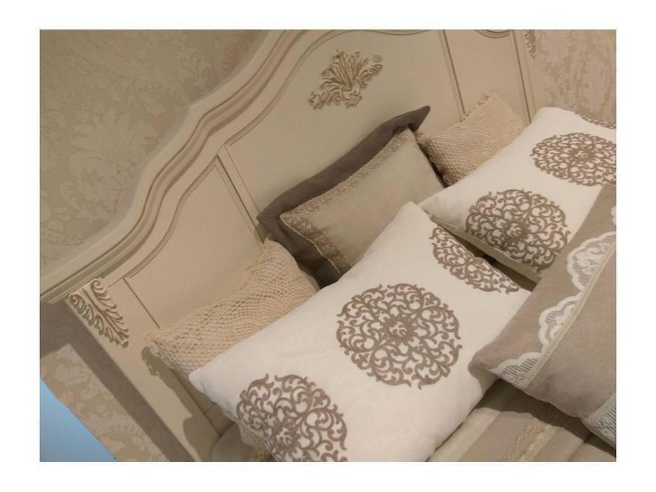 кровать двуспальная LAtelier Du Meuble Romantic 180х200 (слоновая кость)