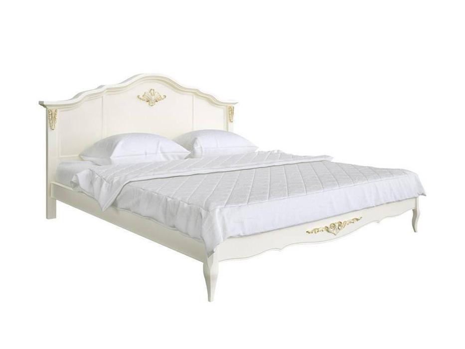 кровать двуспальная LAtelier Du Meuble Romantic 180х200 (слоновая кость)