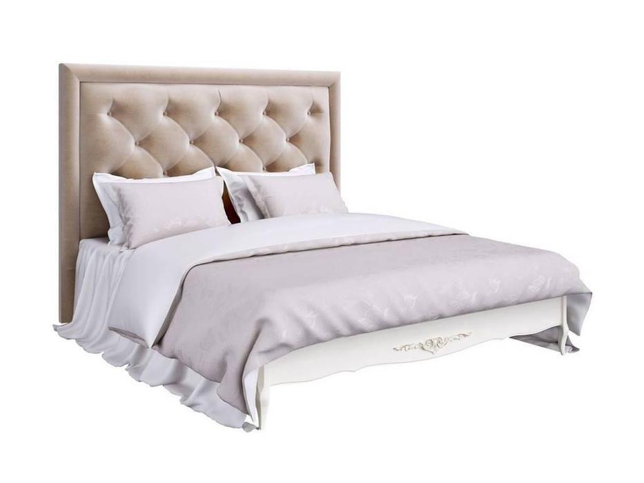 кровать двуспальная LAtelier Du Meuble Romantic 180х200 (слоновая кость)