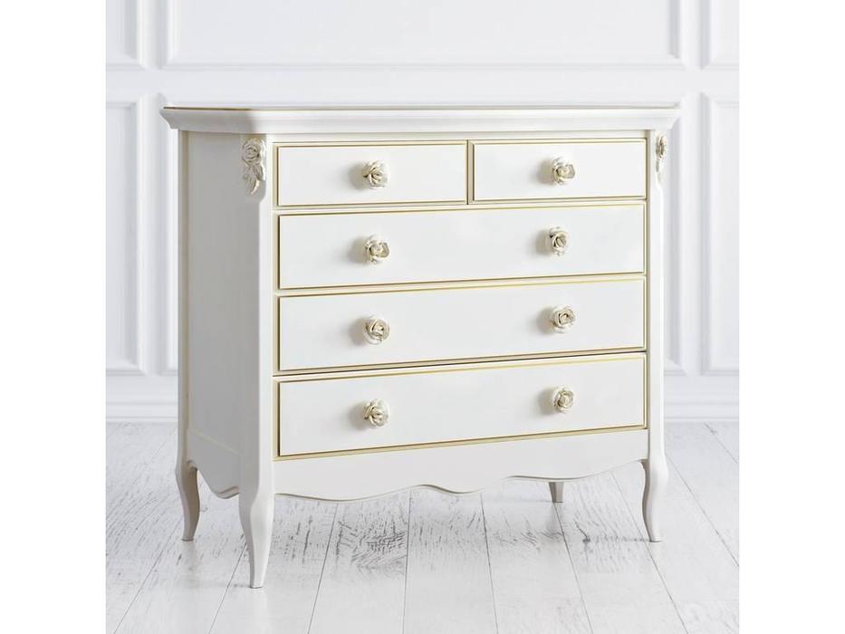комод Latelier Du Meuble Golden Rose 5 ящиков (слоновая кость, золото)