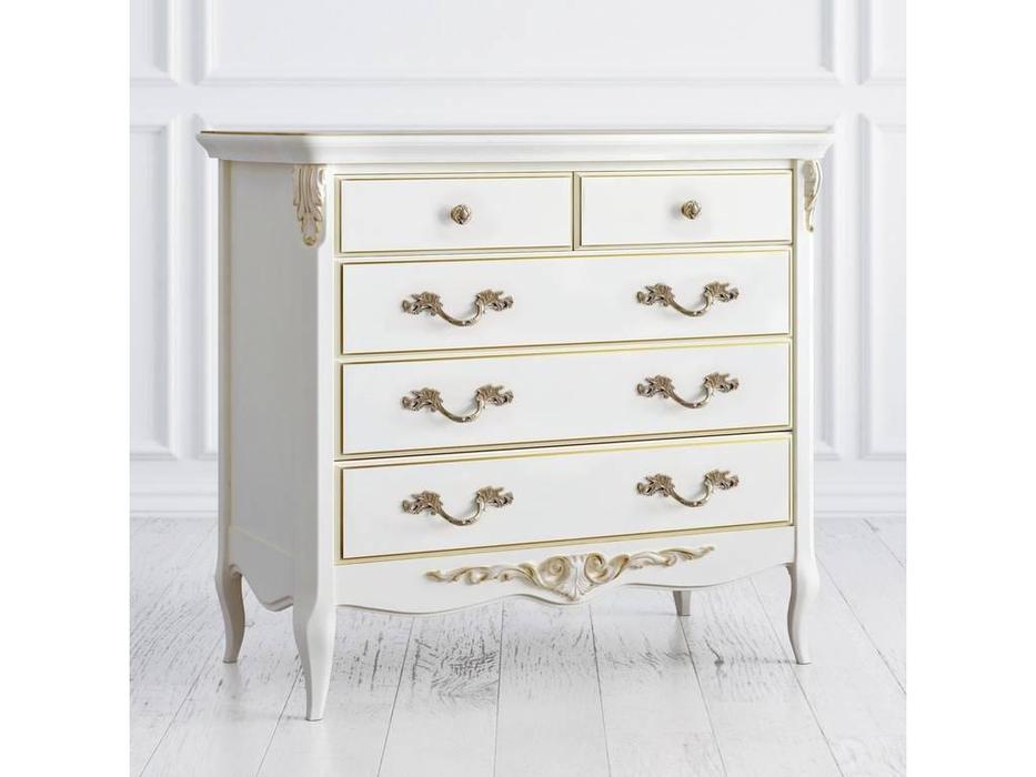 комод Latelier Du Meuble Atelier Gold 5 ящиков (слоновая кость, золото)