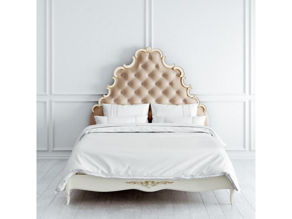 кровать двуспальная Latelier Du Meuble Atelier Gold 160х200 (слоновая кость, золото)