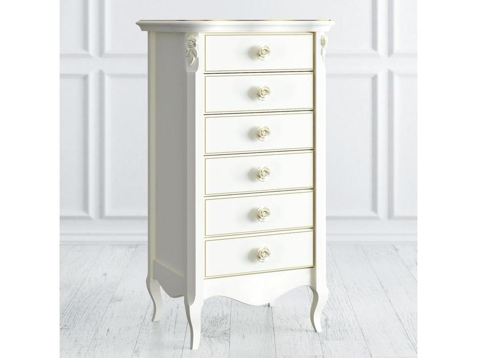 комод высокий LAtelier Du Meuble Golden Rose  (слоновая кость с золотой патиной)