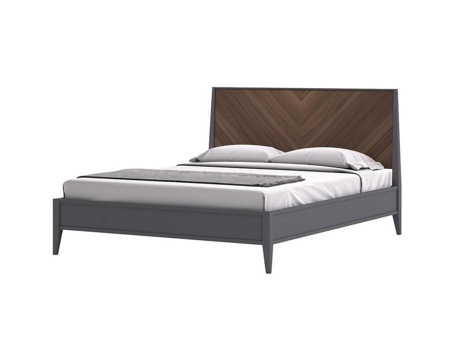 кровать двуспальная Timber Альба 160х200 (американский орех, мокко)