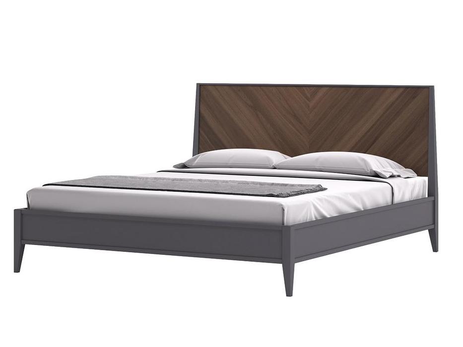 кровать двуспальная Timber Альба 180х200 (американский орех, мокко)