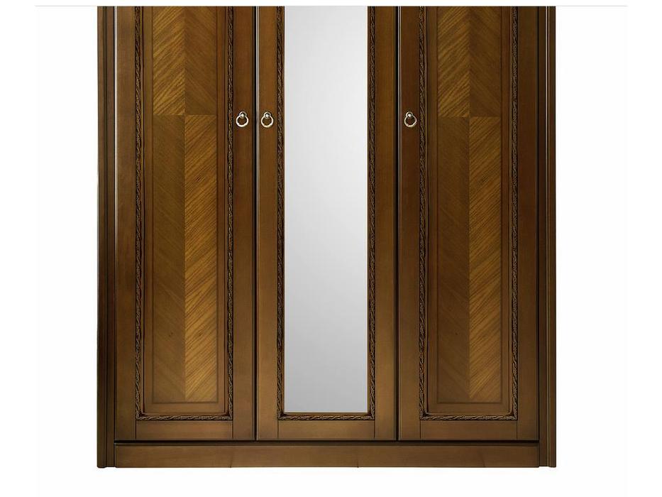 шкаф 3 дверный Timber Палермо с зеркалами (орех)