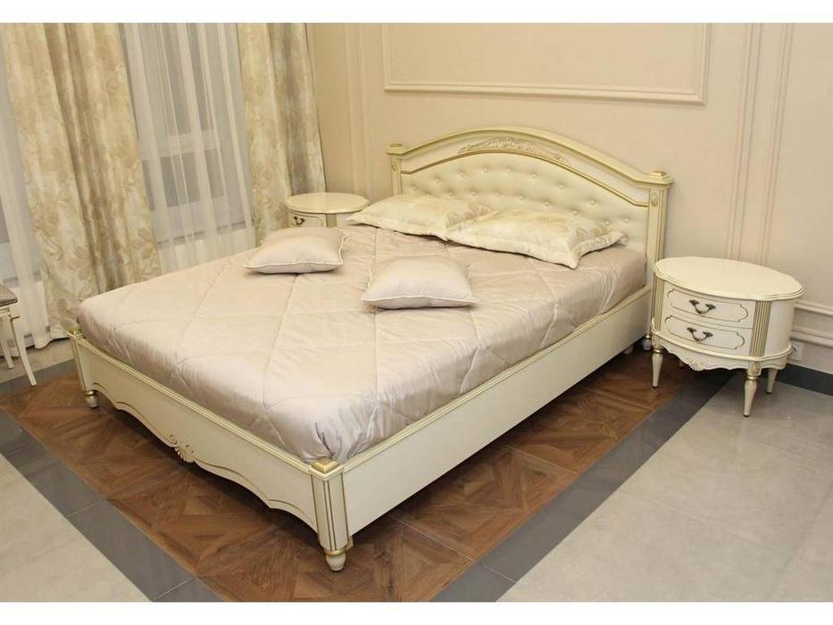 кровать двуспальная Юта Палермо 180х200 (шампань)