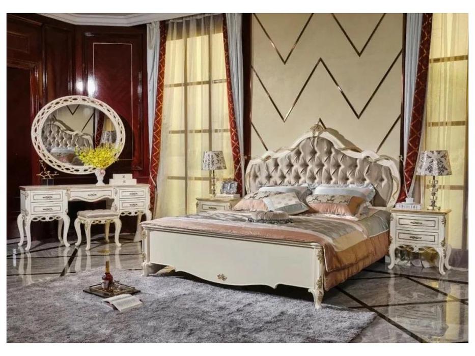 спальня барокко FurnitureCo Бьянка  (беж)
