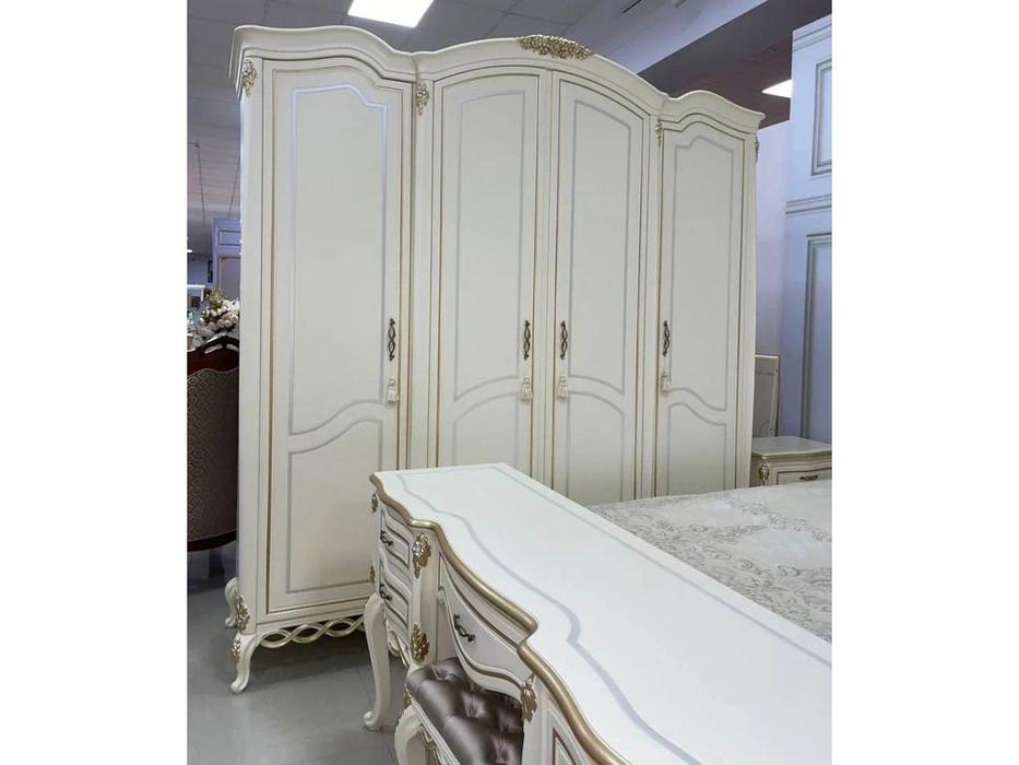 шкаф 4 дверный FurnitureCo Бьянка  (беж)