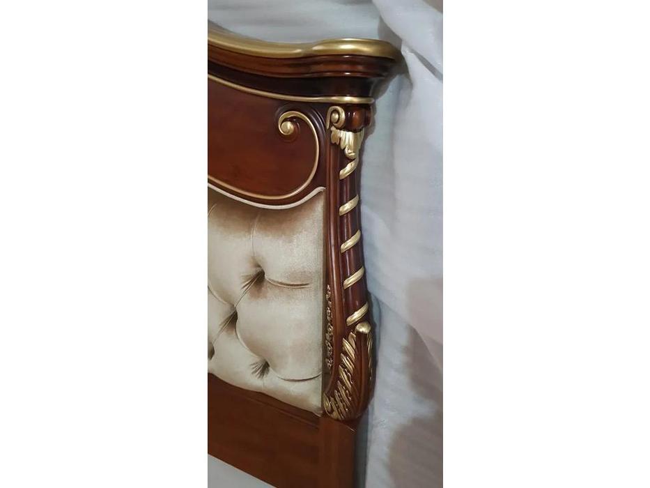 кровать двуспальная FurnitureCo Вивальди 180х200 (орех)