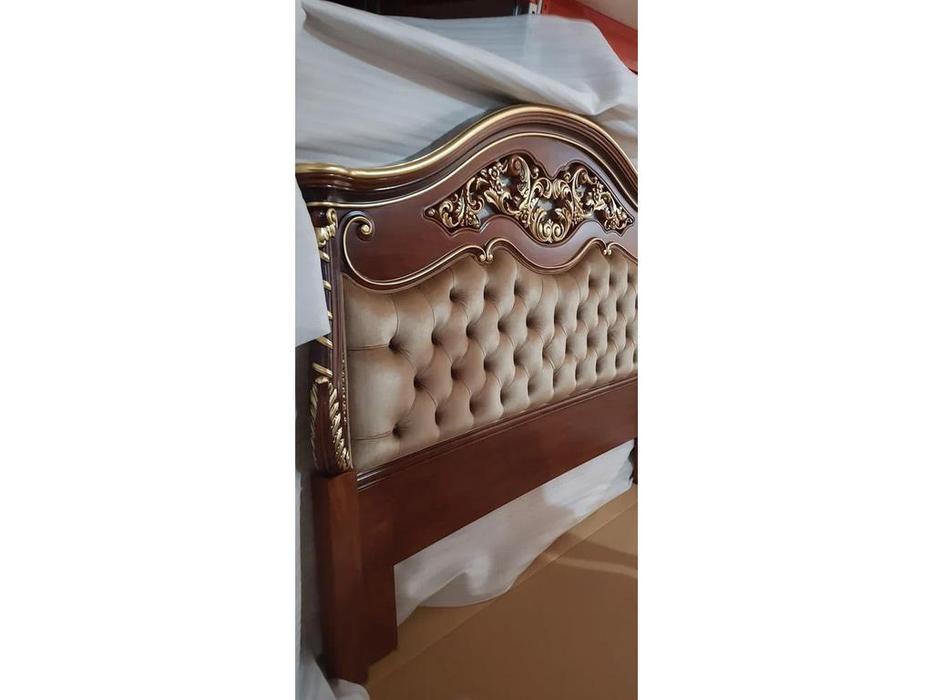кровать двуспальная FurnitureCo Вивальди 180х200 (орех)
