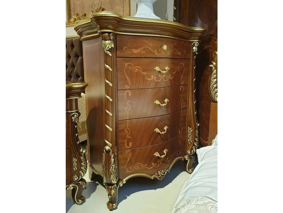 комод высокий FurnitureCo Вивальди  (орех)