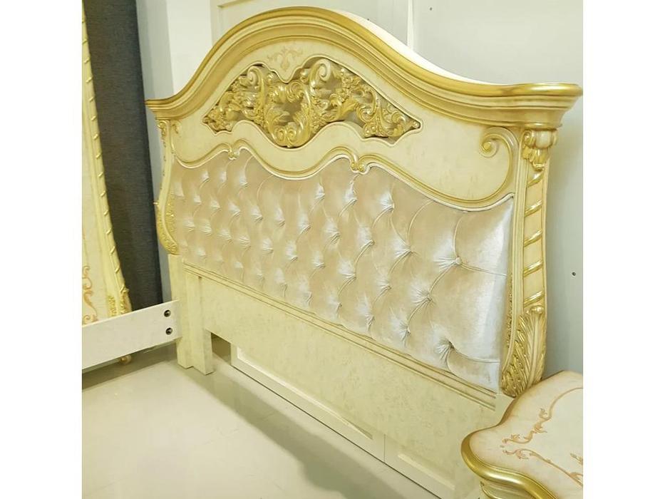 кровать двуспальная FurnitureCo Вивальди 180х200 (слоновая кость)