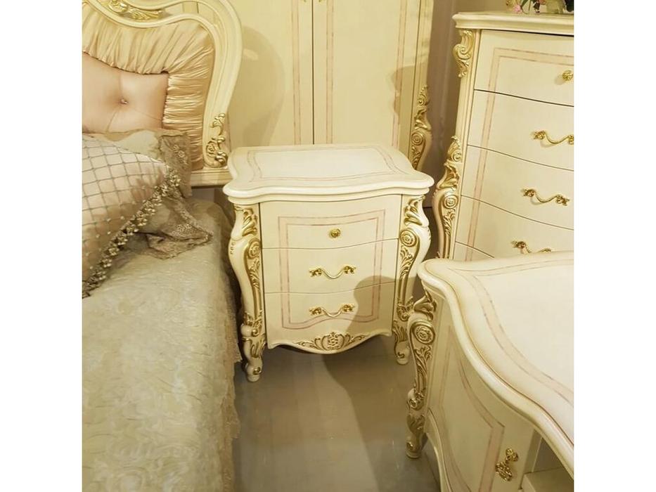 тумба прикроватная FurnitureCo Джульетта  (бежевый)