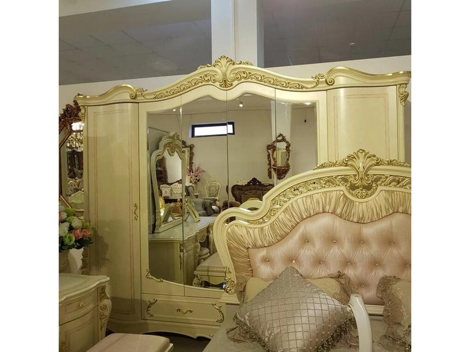 шкаф 6 дверный FurnitureCo Джульетта  (бежевый)