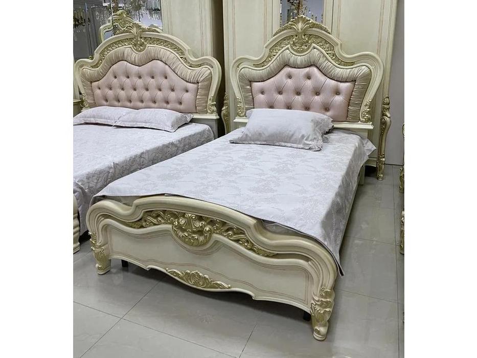 кровать односпальная FurnitureCo Джульетта 120х200 (бежевый)