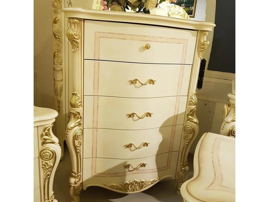 комод высокий FurnitureCo Джульетта  (бежевый)