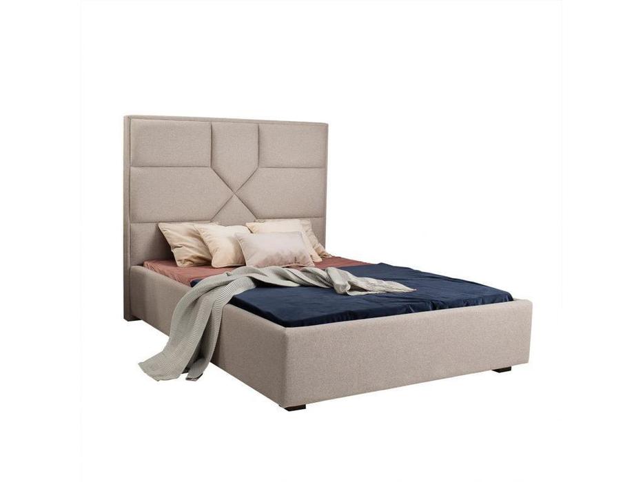 кровать двуспальная MDeHouse Molly 140х200 (серо бежевый)