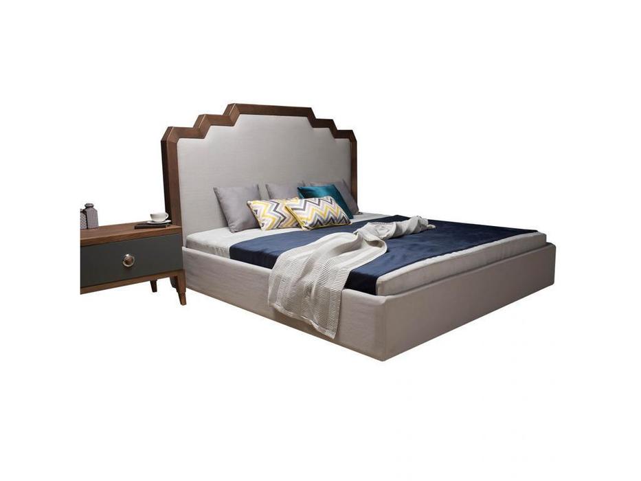 кровать двуспальная MDeHouse East Wood 180х200 (серый)