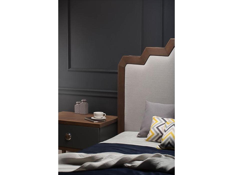 кровать двуспальная MDeHouse East Wood 180х200 (серый)