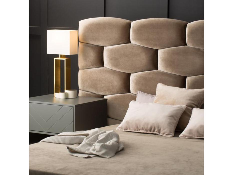 кровать двуспальная MDeHouse Honeycomb 180х200 (светло коричневый)