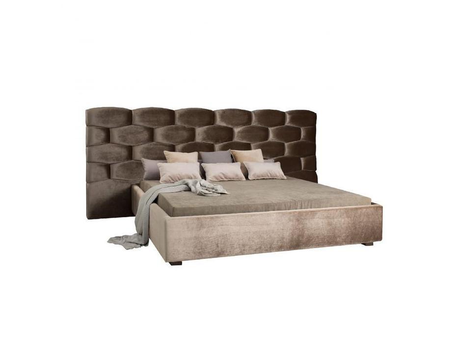 кровать двуспальная MDeHouse Honeycomb 180х200 (светло коричневый)
