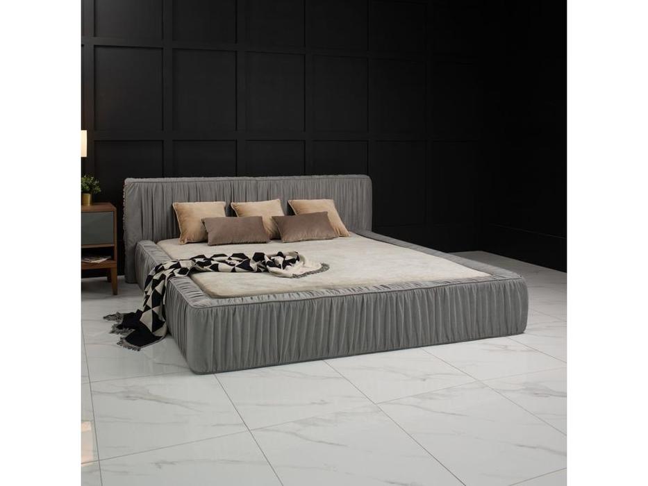 кровать двуспальная MDeHouse Storm 180х200 (серый)