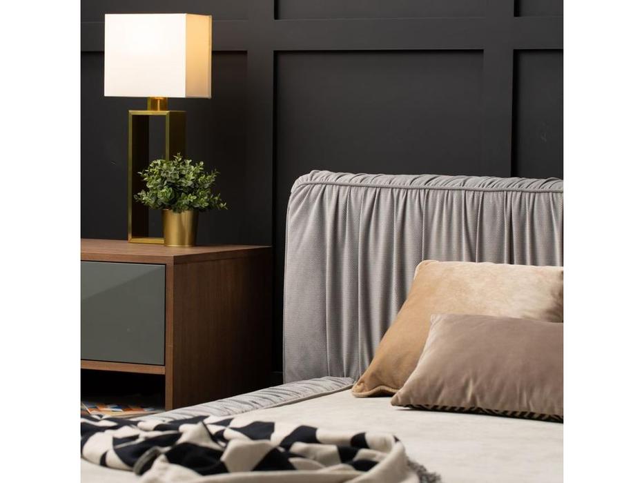 кровать двуспальная MDeHouse Storm 180х200 (серый)