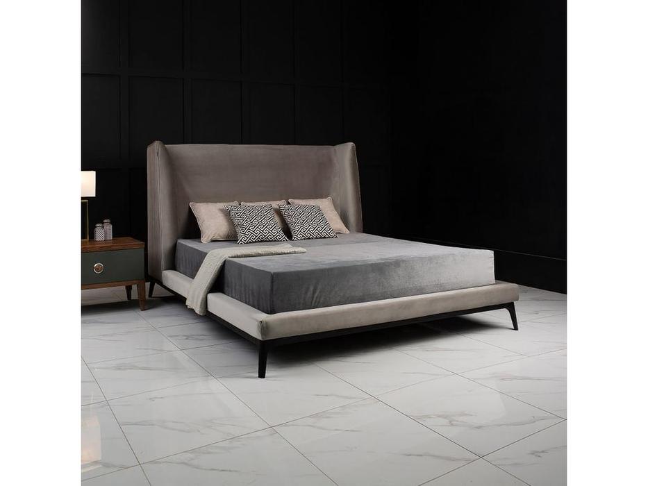 кровать двуспальная MDeHouse Next 180х200 (серый)
