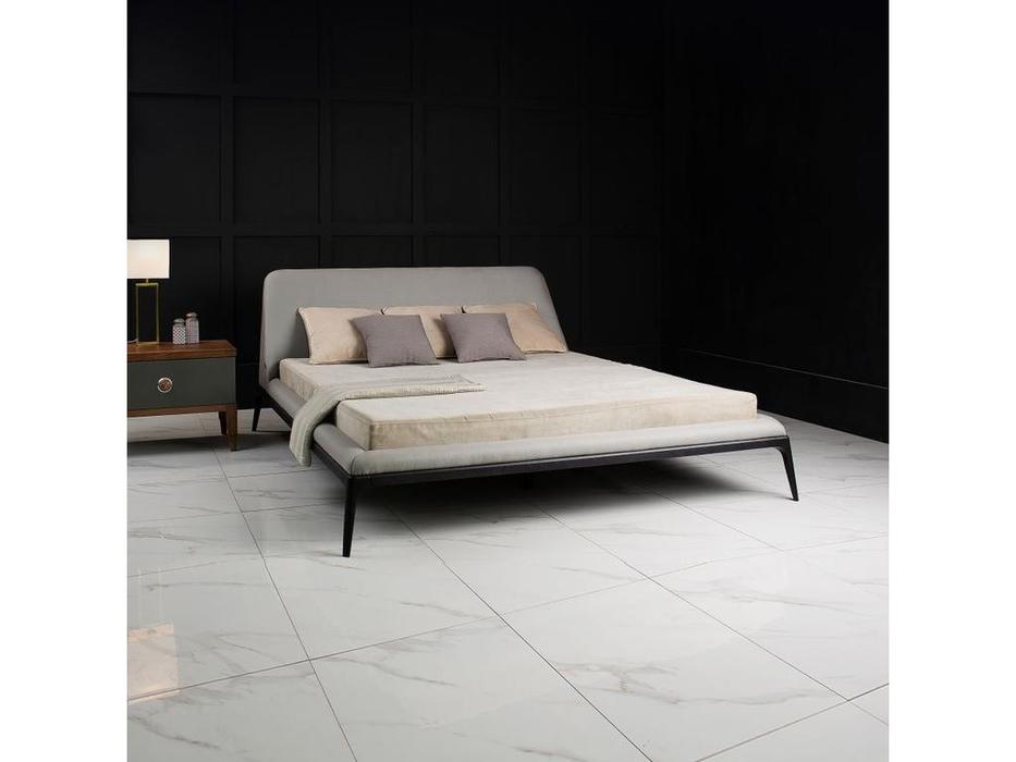 кровать двуспальная MDeHouse  180х200 (серый)