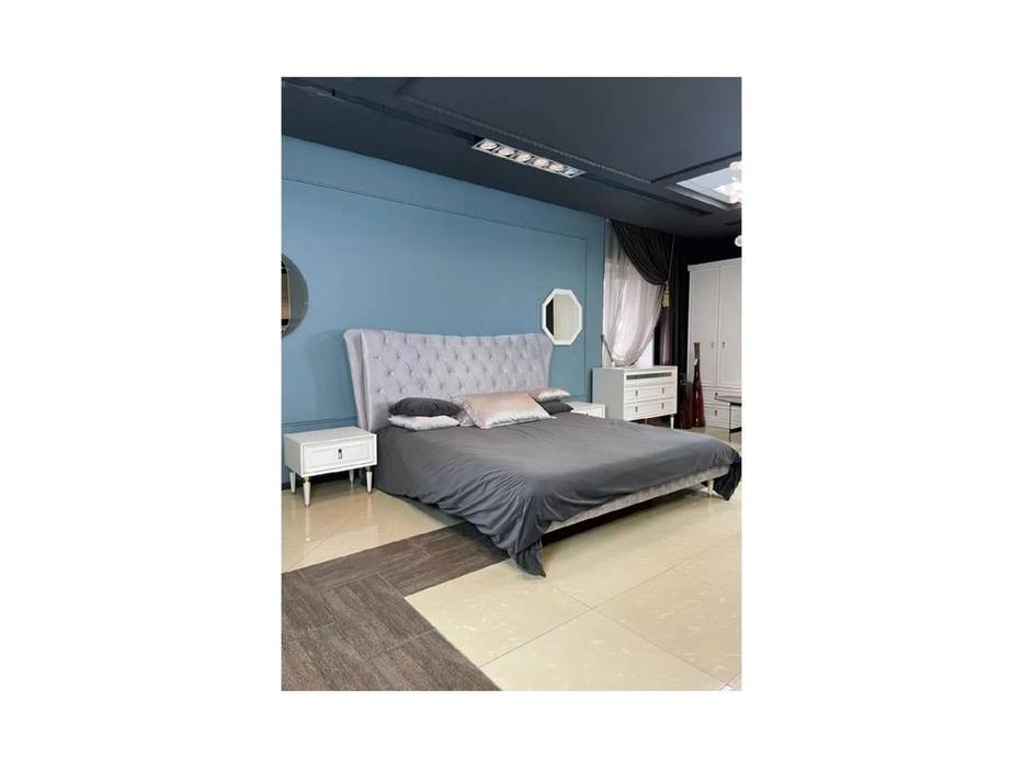 кровать двуспальная Dogtas Lorenta 180х200 (серый)