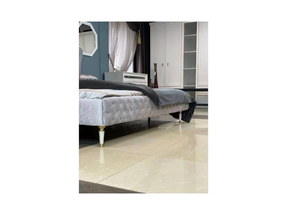 кровать двуспальная Dogtas Lorenta 180х200 (серый)