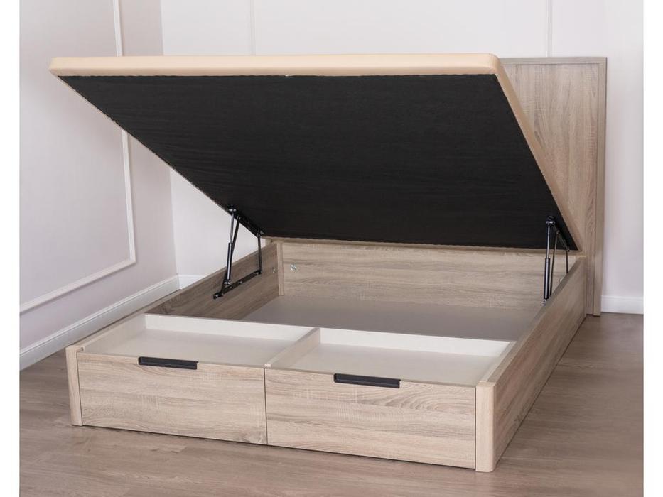 кровать двуспальная Finamar Koala 160х200  с подъемным механизмом (roble)