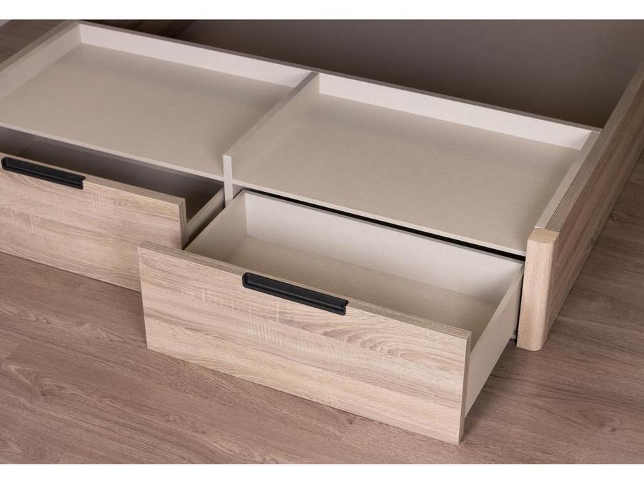 кровать двуспальная Finamar Koala 160х200  с подъемным механизмом (roble)