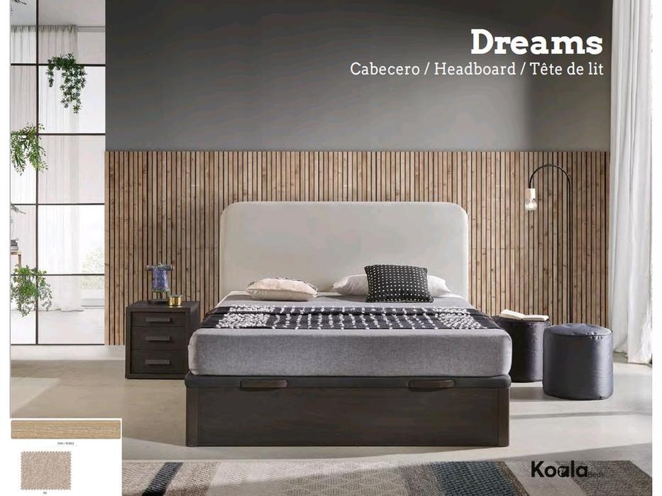 кровать двуспальная Finamar Koala 160х200  с подъемным механизмом (roble)