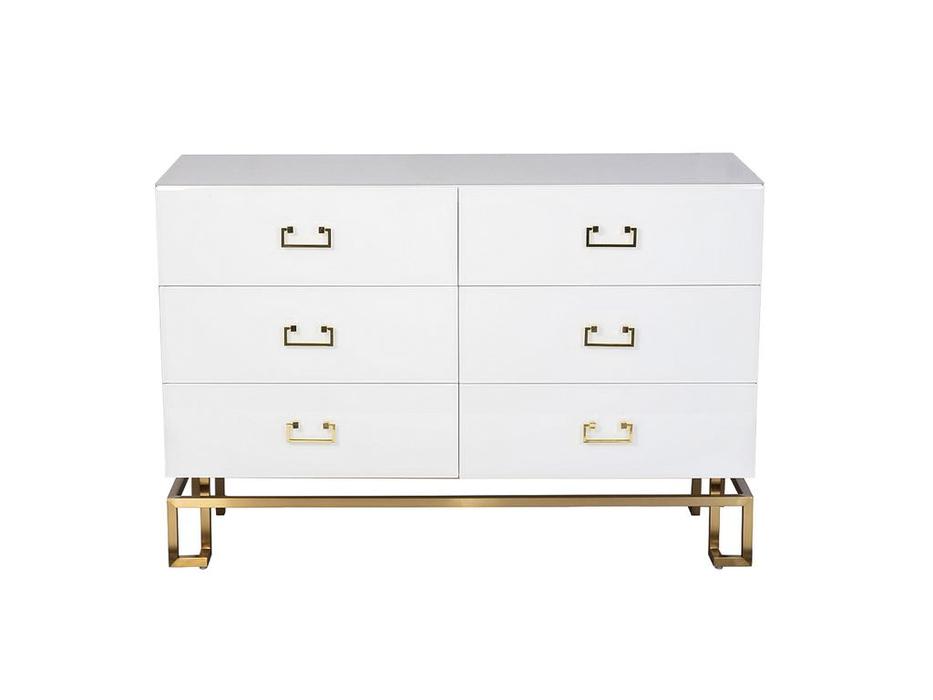 комод Garda Decor GD с ящиками (белый)