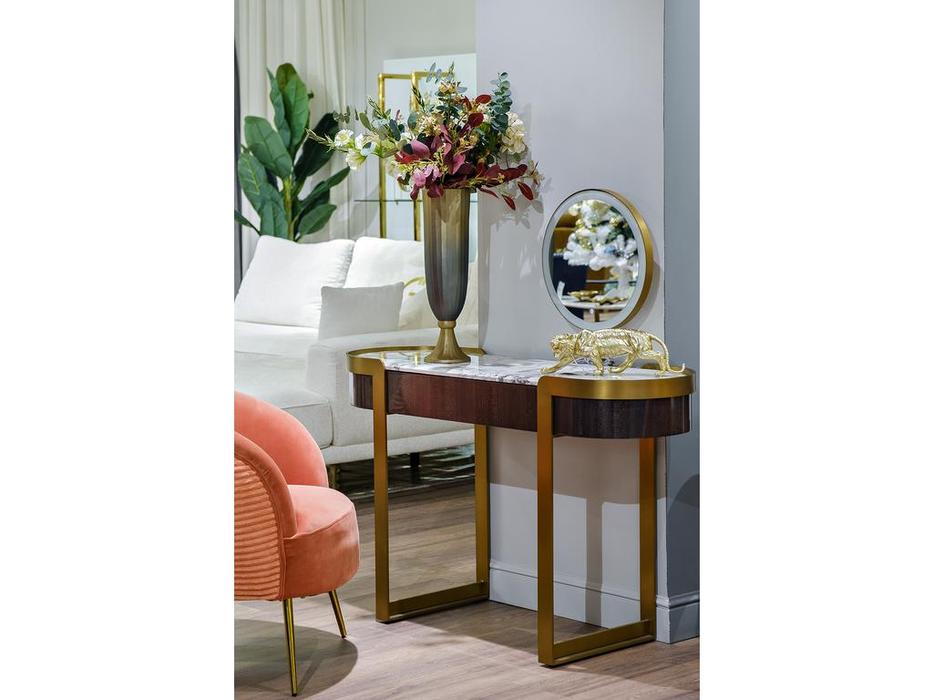 стол туалетный Garda Decor Sevilla с зеркалом (орех)