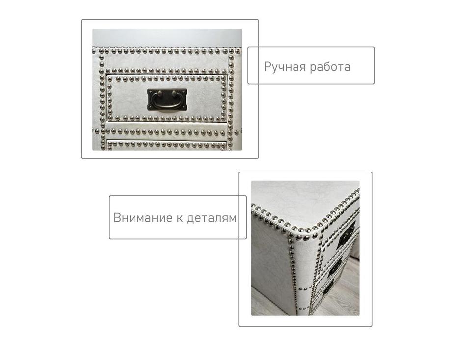 тумба STG RT169 с 3 ящиками (молочный)