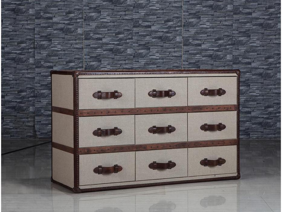комод STG Sirius Linen Chest с ящиками (светло серый)
