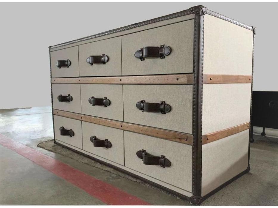 комод STG Sirius Linen Chest с ящиками (светло серый)